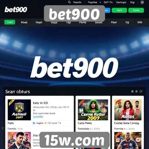 Principais características do site de jogos bet900