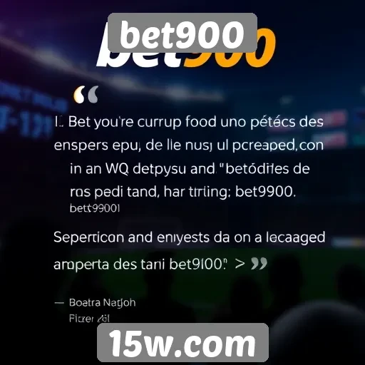 Opiniões de usuários sobre a experiência na bet900
